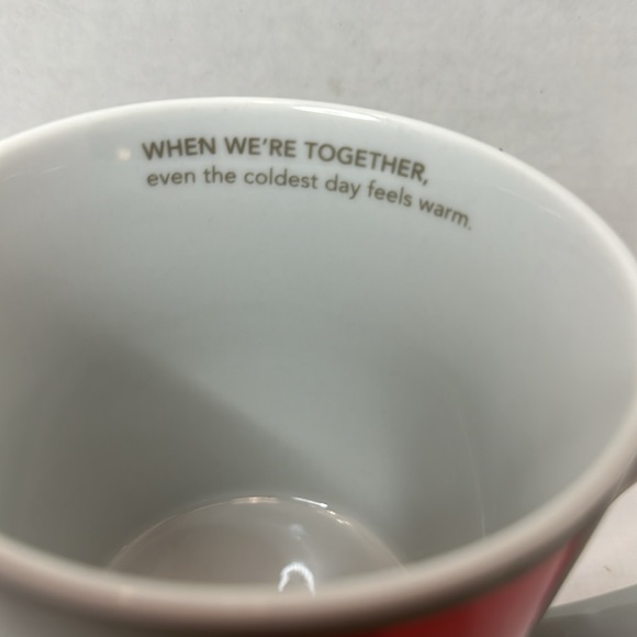 Starbucks Snowman Mug When We’re Together 2011 Winter Ceramic 16 ounce Mug - Picture 2 of 5